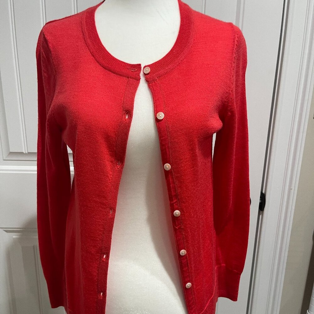 Gap Red Cardigan Weater